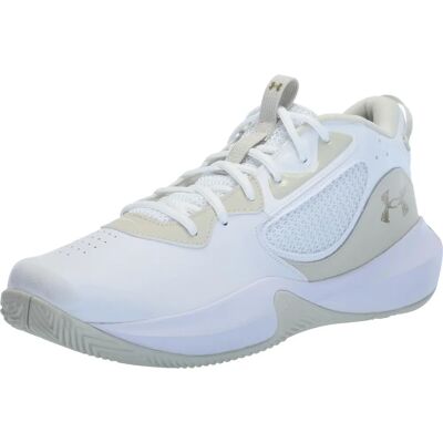 Buty do koszykówki Under Armour Lockdown 6 Białe - Obuwie sportowe Buty do koszykówki Under Armour Lockdown 6 Białe - Obuwie sportowe