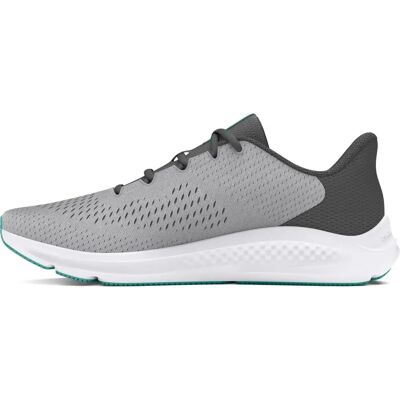 Under Armour Charged Pursuit 3 Gris/Turquoise - Chaussures de course - Publicité Under Armour Charged Pursuit 3 Gris/Turquoise - Chaussures de course - Publicité