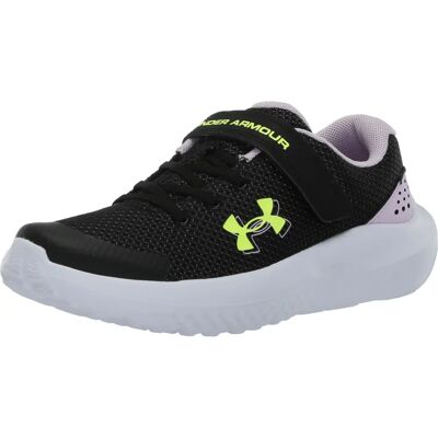Under Armour Girls Surge 4 AC löparskor - Svart/Purple - Andningsbara, Lätta, Stödjande Under Armour Girls Surge 4 AC löparskor - Svart/Purple - Andningsbara, Lätta, Stödjande