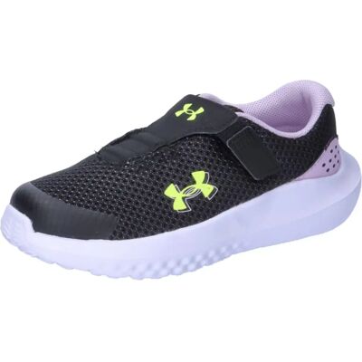 Under Armour Infant Surge 4 AC Running Trainers - Black/Purple Under Armour Infant Surge 4 AC Running Trainers - Black/Purple