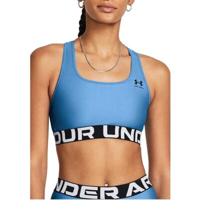 Under Armour Damen HG Mid Branded Sport-BH - Blau Under Armour Damen HG Mid Branded Sport-BH - Blau