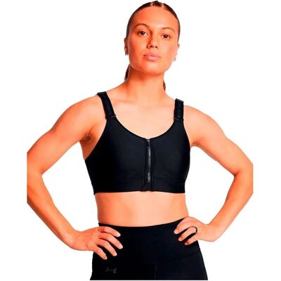 UNDER ARMOUR - UA Infinity High Zip Bra - Svart - Sports bra UNDER ARMOUR - UA Infinity High Zip Bra - Svart - Sports bra