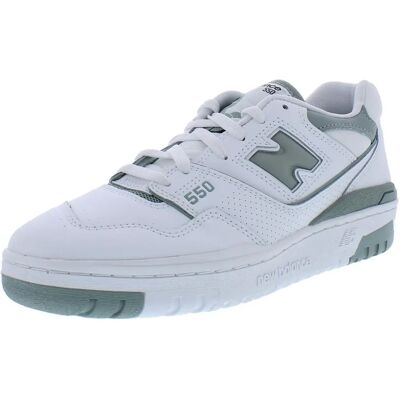 New Balance Brancos e Cinza 550 Tênis - Tamanho: US 7.5 - Feminino New Balance Brancos e Cinza 550 Tênis - Tamanho: US 7.5 - Feminino