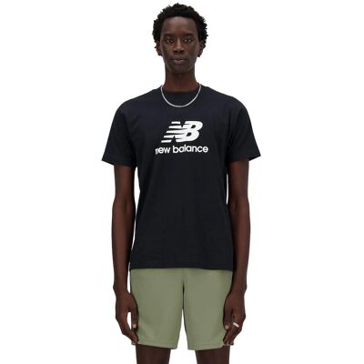 New Balance MT41509 Schwarzes Baumwoll-T-Shirt - T-Shirt New Balance MT41509 Schwarzes Baumwoll-T-Shirt - T-Shirt