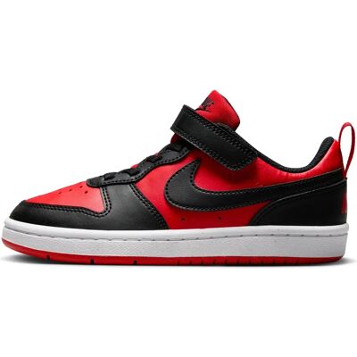 Nike Kinder Schwarz/Rot Court Borough Low Recraft Schuhe Nike Kinder Schwarz/Rot Court Borough Low Recraft Schuhe