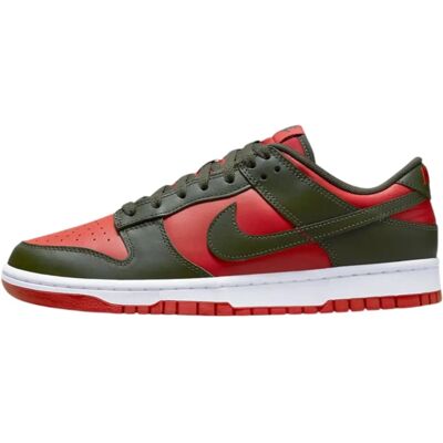 Nike Dunk Low Retro Mystic Red Khaki - Sko Nike Dunk Low Retro Mystic Red Khaki - Sko