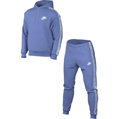 Completo da uomo Nike blu in pile - Abbigliamento sportivo casuale Completo da uomo Nike blu in pile - Abbigliamento sportivo casuale