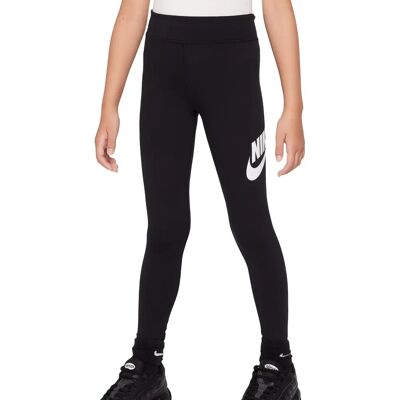 Colanți Nike pentru fete - Talie medie - Negru/Alb Colanți Nike pentru fete - Talie medie - Negru/Alb
