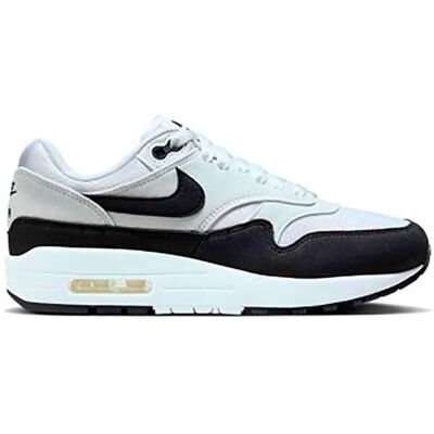 Nike Air Max 1 Sneakers - Hvid Sort - Sneakers Sko Nike Air Max 1 Sneakers - Hvid Sort - Sneakers Sko