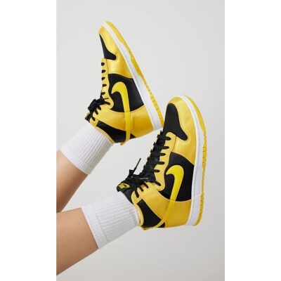 Nike Dunk High Satin Goldenrod Czarny - Buty Nike Dunk High Satin Goldenrod Czarny - Buty