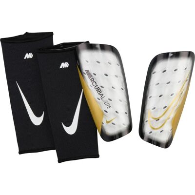 Nike Mercurial Lite Weiß/Gold S Schienbeinschoner - Unisex Nike Mercurial Lite Weiß/Gold S Schienbeinschoner - Unisex
