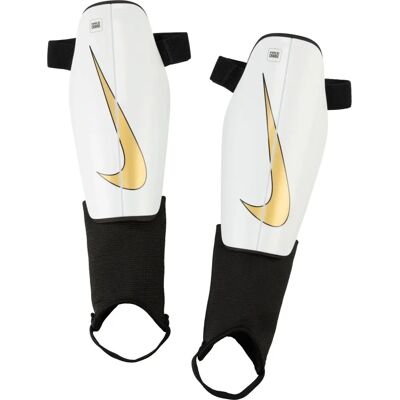 Nike Charge S Blanco/Gold Espinilleras - Espinilleras Nike Charge S Blanco/Gold Espinilleras - Espinilleras