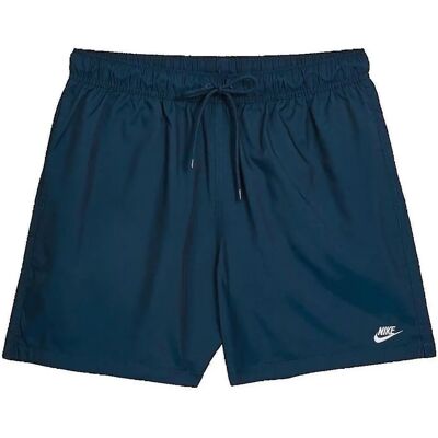 Nike Marinblå Shorts - Avslappnad, Över knäet, Sportig Nike Marinblå Shorts - Avslappnad, Över knäet, Sportig