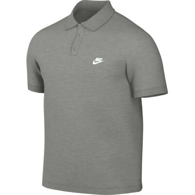 Nike Herren Poloshirt - Grau - Piqué-Baumwolle - Klassischer Schnitt Nike Herren Poloshirt - Grau - Piqué-Baumwolle - Klassischer Schnitt