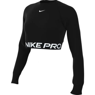 Nike Pro 365 Dri-FIT Cropped Long-Sleeve Top - zwart/wit - T-Shirt Nike Pro 365 Dri-FIT Cropped Long-Sleeve Top - zwart/wit - T-Shirt