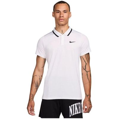 Nike Dri-FIT Court Advantage - Męskie polo - Białe - L Nike Dri-FIT Court Advantage - Męskie polo - Białe - L