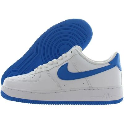 Nike Air Force 1 '07 - blanc/blanc/photo bleu - Publicité Nike Air Force 1 '07 - blanc/blanc/photo bleu - Publicité