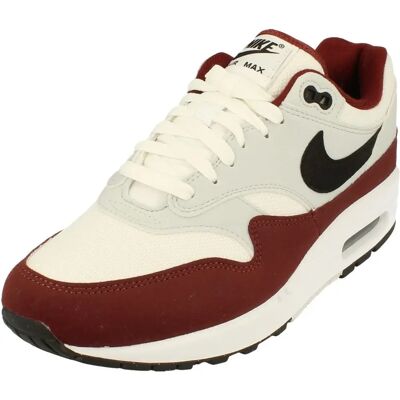 Nike Air Max 1 - Herre Sneakers Hvid-Rød - Sport & Mode Nike Air Max 1 - Herre Sneakers Hvid-Rød - Sport & Mode