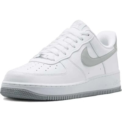 Nike Air Force 1 Low ’07 White/light Smoke Grey Leather - Sneakers Nike Air Force 1 Low ’07 White/light Smoke Grey Leather - Sneakers