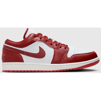 Nike Air Jordan 1 Low Burgundia/Biały - Buty Nike Air Jordan 1 Low Burgundia/Biały - Buty