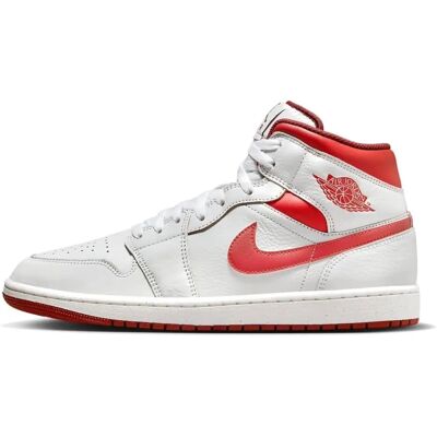 Nike Air Jordan 1 Mid SE White/Dune Red-Sail - Sneakers Nike Air Jordan 1 Mid SE White/Dune Red-Sail - Sneakers