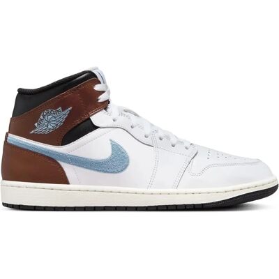 Air Jordan 1 Mid SE - Herrens Sneakers Leder Weiß - Sneakers Air Jordan 1 Mid SE - Herrens Sneakers Leder Weiß - Sneakers