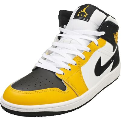 Nike Air Jordan 1 Mid (DQ8426) - jaune ocre/blanc/jaune ocre/noir - Publicité Nike Air Jordan 1 Mid (DQ8426) - jaune ocre/blanc/jaune ocre/noir - Publicité