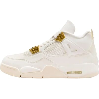 Nike Jordan 4 Retro Metallic Gold (W) - Blanc - Femmes - Baskets - Publicité Nike Jordan 4 Retro Metallic Gold (W) - Blanc - Femmes - Baskets - Publicité