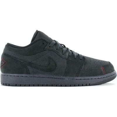 Nike Jordan 1 Low Se Craft Dunkelgrau Varsity Rot - Sneaker Nike Jordan 1 Low Se Craft Dunkelgrau Varsity Rot - Sneaker