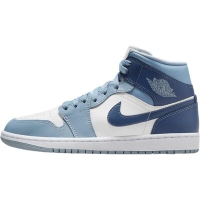 Nike Jordan Air Jordan 1 Mid Sneakers - Blå & Hvid - Sneakers Nike Jordan Air Jordan 1 Mid Sneakers - Blå & Hvid - Sneakers