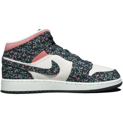 Jordan FJ3451-001 Canvas Floral Gris Mid SE Baskets - Baskets - Publicité Jordan FJ3451-001 Canvas Floral Gris Mid SE Baskets - Baskets - Publicité