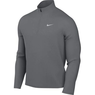 Nike Rauchgrau Half Zip Long Sleeve Running Top M - Laufshirt Nike Rauchgrau Half Zip Long Sleeve Running Top M - Laufshirt