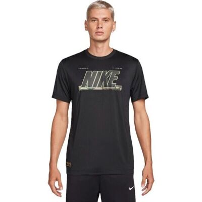 Tricou de antrenament Nike Dri-FIT pentru bărbați - Negru Tricou de antrenament Nike Dri-FIT pentru bărbați - Negru