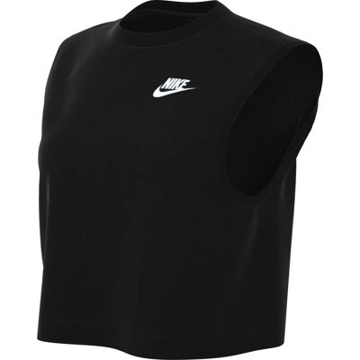 Nike FV5505-010 Top corto sin mangas Sportswear Club negro para mujer Nike FV5505-010 Top corto sin mangas Sportswear Club negro para mujer