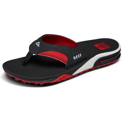 Reef Fanning Pregame - Black/Red Flip Flops Reef Fanning Pregame - Black/Red Flip Flops