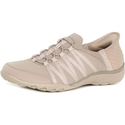 Skechers Breathe-Easy Roll With Me Trainers - Casual, Slip-On, Memory Foam Skechers Breathe-Easy Roll With Me Trainers - Casual, Slip-On, Memory Foam
