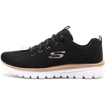 Skechers Graceful-Get Connected Chaussures de sport noires or - Chaussures de sport - Publicité Skechers Graceful-Get Connected Chaussures de sport noires or - Chaussures de sport - Publicité
