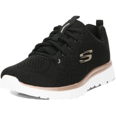 Skechers Noires Graceful - Get Connected Chaussures de sport - Publicité Skechers Noires Graceful - Get Connected Chaussures de sport - Publicité