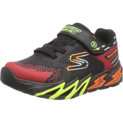 Skechers Chaussures de sport Flex Glow Bolt pour Garçon - Noir/Bleu - UK 1.5 - Publicité Skechers Chaussures de sport Flex Glow Bolt pour Garçon - Noir/Bleu - UK 1.5 - Publicité