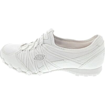 SKECHERS BIKERS LITE-RELIVE Damen Slip-On Sneaker - Sneaker in Weiß SKECHERS BIKERS LITE-RELIVE Damen Slip-On Sneaker - Sneaker in Weiß