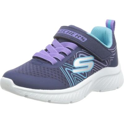 Skechers Mädchen Microspec Navy Multi Turnschuhe - Größe 9.5/F Skechers Mädchen Microspec Navy Multi Turnschuhe - Größe 9.5/F