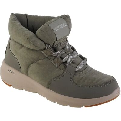 Skechers Glacial Ultra - Trend Up Olive Synthetisches Leder Winterschuhe Skechers Glacial Ultra - Trend Up Olive Synthetisches Leder Winterschuhe