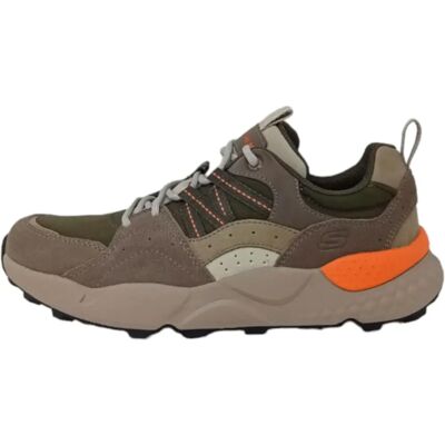 Skechers Heren Groene Leren Casual Schoenen - Schoenen Skechers Heren Groene Leren Casual Schoenen - Schoenen