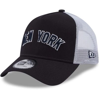 New Era Team Script New York Yankees Trucker Cap blau (60364216-410) New Era Team Script New York Yankees Trucker Cap blau (60364216-410)