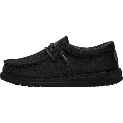 Hey Dude Wally Youth Basic Czarny - Sneakers Hey Dude Wally Youth Basic Czarny - Sneakers
