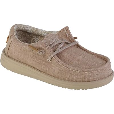 Hey Dude Wally Youth Basic Beżowe Sneakers - Sneakers Hey Dude Wally Youth Basic Beżowe Sneakers - Sneakers