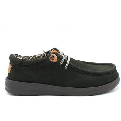 Hey Dude - Wally Grip Craft - Cuir - Noir - Shoes - Publicité Hey Dude - Wally Grip Craft - Cuir - Noir - Shoes - Publicité