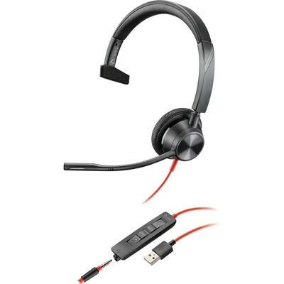 HP Poly Blackwire 3315 - NOIR - Publicité HP Poly Blackwire 3315 - NOIR - Publicité