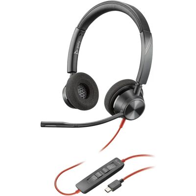 Poly Blackwire 3320 USB-C Headset - Stereo, Office Poly Blackwire 3320 USB-C Headset - Stereo, Office