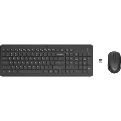 HP 330 Wireless Tastatur und Maus - Schwarz - Vollgröße HP 330 Wireless Tastatur und Maus - Schwarz - Vollgröße